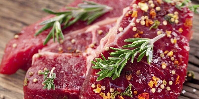 Red meat included in a man's diet has a positive effect on erection