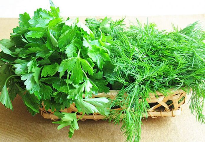 Parsley and dill for potency
